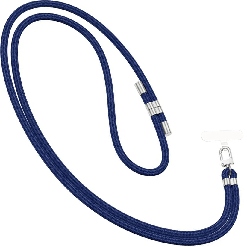 Tech-Protect C7S Rope Wrist Strap, Dunkelblau mit Silbernen Elementen - Image 4