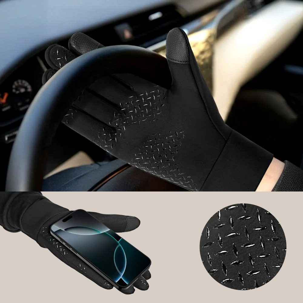 Tech-Protect WG01 Winter Touchscreen-Handschuh M, Schwarz - Image 3