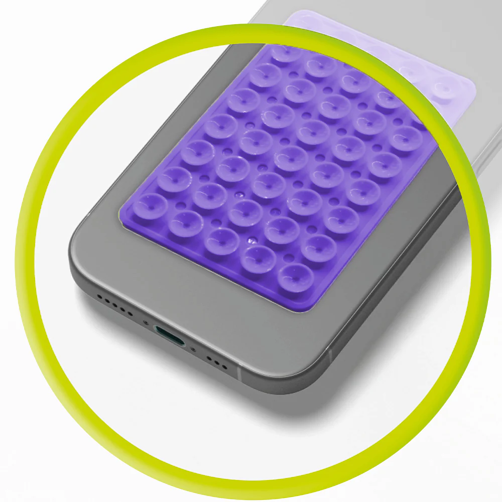 Telefonhalter mit Saugnapf, Mobile Origin Sticker Phone Mount O1, Violett - Image 2