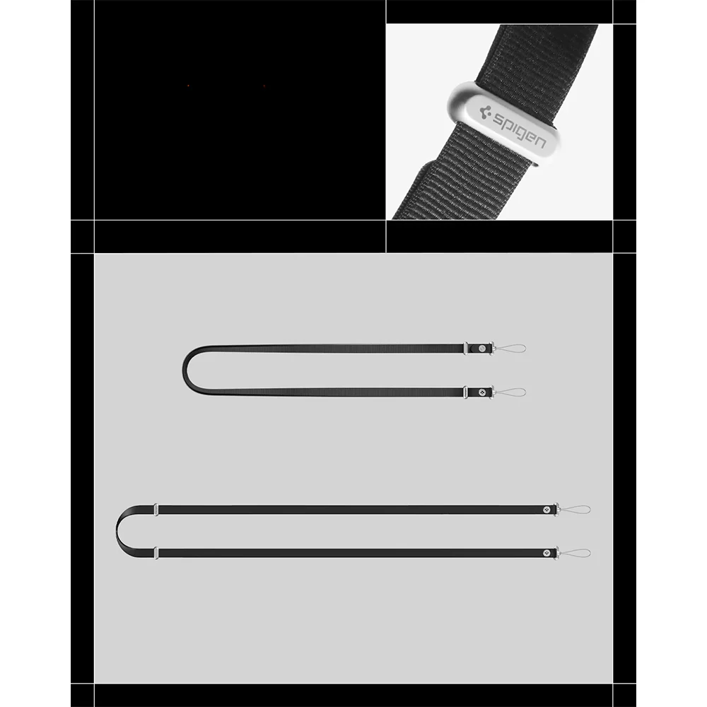 Umhängeband für Smartphone und Kamera, Spigen Lanyard Strap DA30L, Schwarz - Image 19