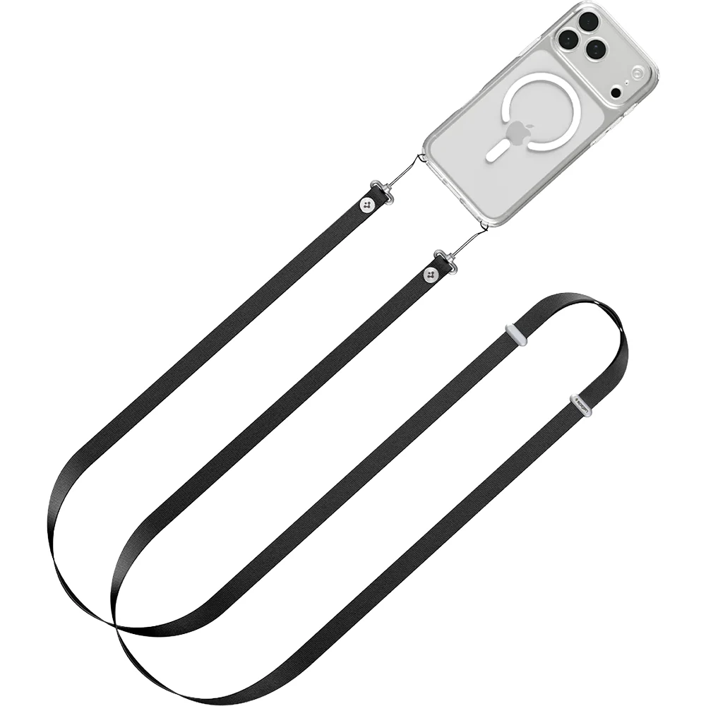 Umhängeband für Smartphone und Kamera, Spigen Lanyard Strap DA30L, Schwarz - Image 2
