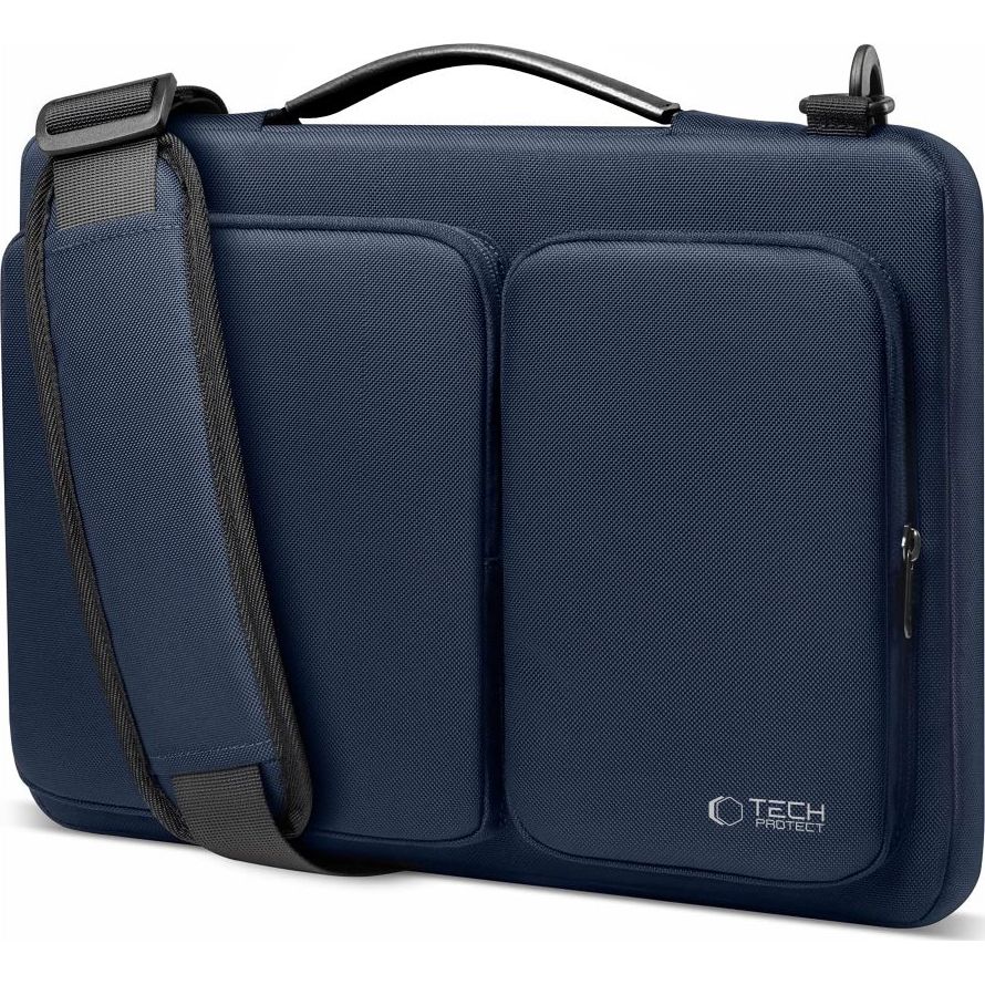 Umhängetasche für 15-16“ Laptop, Tech-Protect Defender Bag, Dunkelblau - Image 2