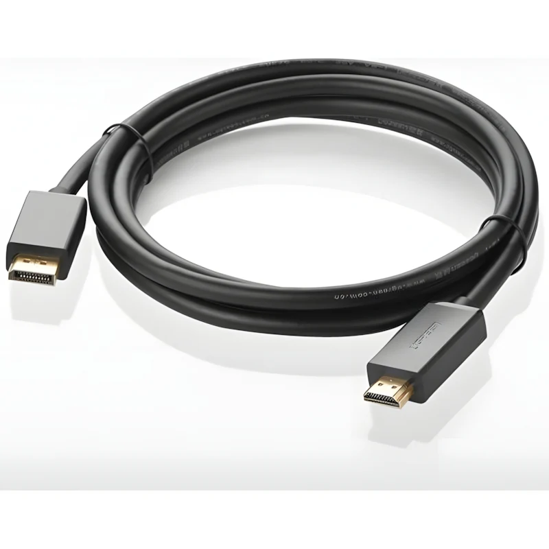 Unidirektionales Kabel DisplayPort zu HDMI, 4K, UHD, 1,5 m, Ugreen DP101, Schwarz - Image 8