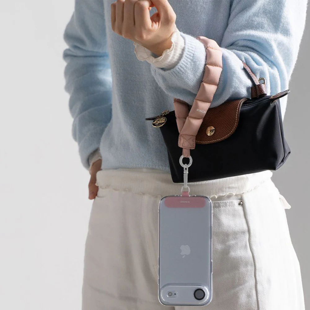 Universal-Handyband für das Handgelenk, Ringke Holder and Puffer Hand Strap, Rosa - Image 4