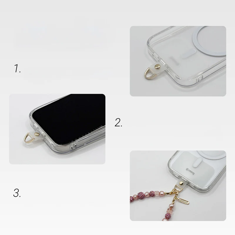 Universal-Handyband für die Schulter, Crong Phone Crossbody, Silbern - Image 4