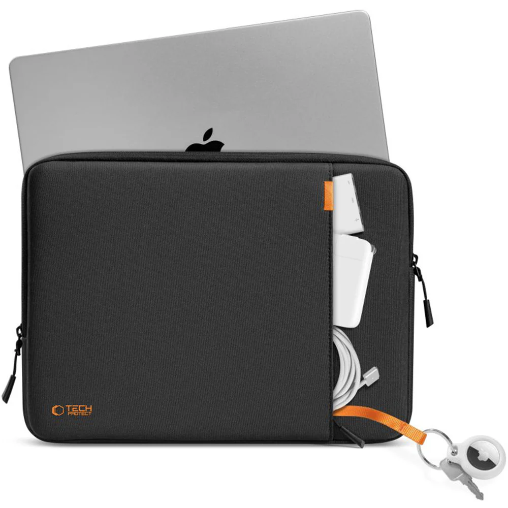 Universal Laptoptasche bis zu 13-14", Tech-Protect Defender, Schwarz - Image 6