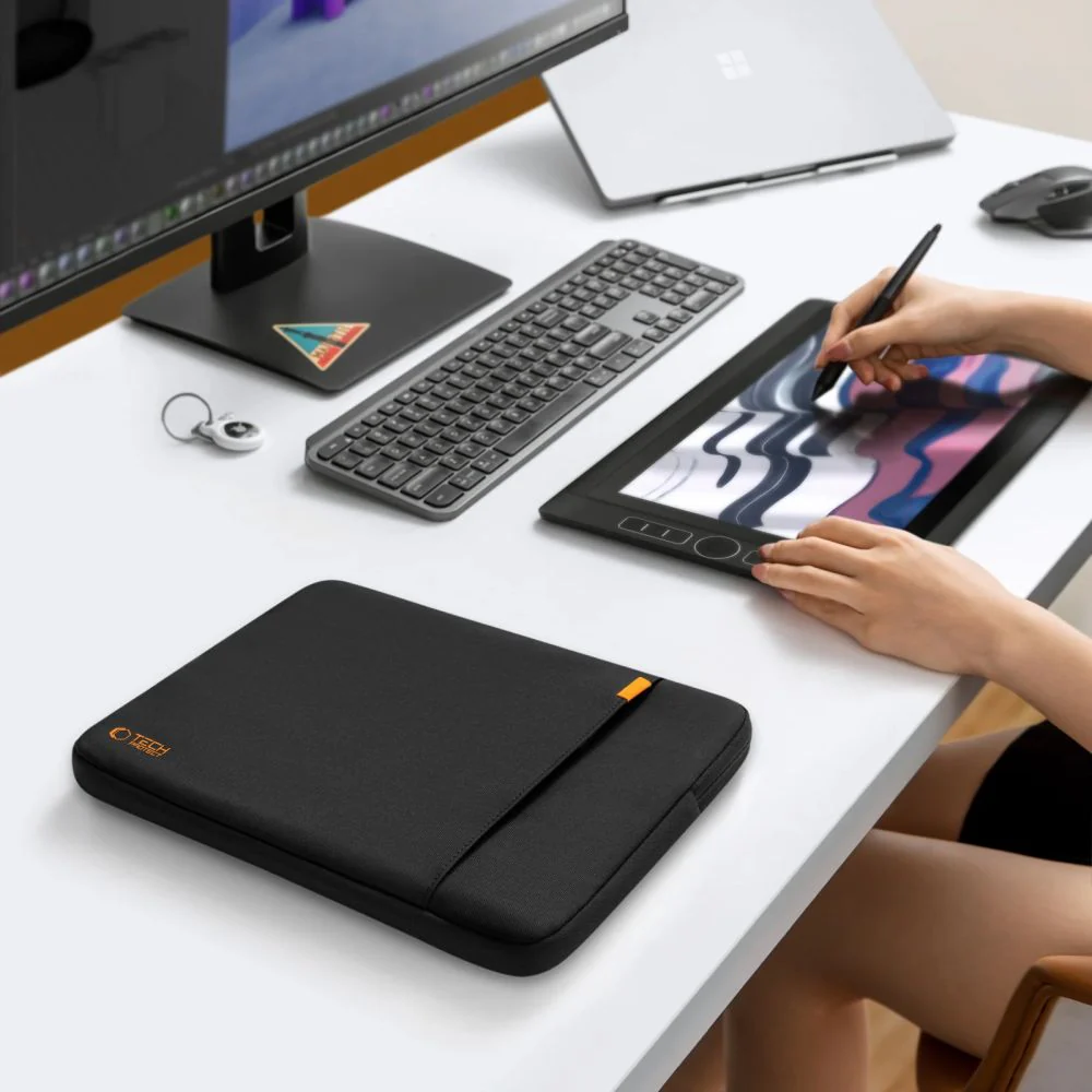 Universal Laptoptasche bis zu 13-14", Tech-Protect Defender, Schwarz - Image 9