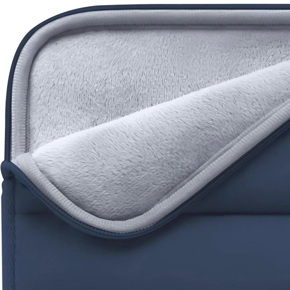 Universal Laptoptasche bis zu 13-14", Tech-Protect Fluffy, Dunkelblau - Image 7