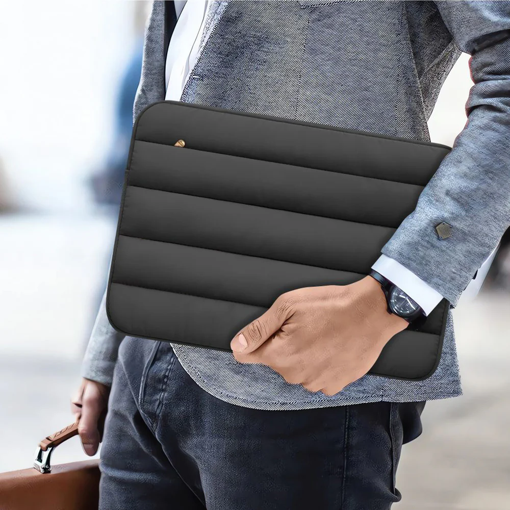 Universal Laptoptasche bis zu 13-14", Tech-Protect Fluffy, Schwarz - Image 12