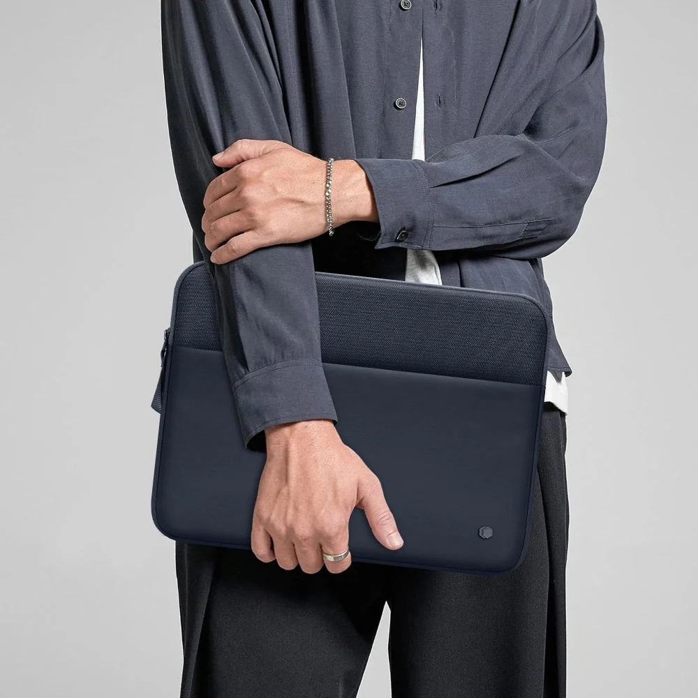 Universal Laptoptasche bis zu 13"-14", Tech-Protect Sleeve, Dunkelblau - Image 11
