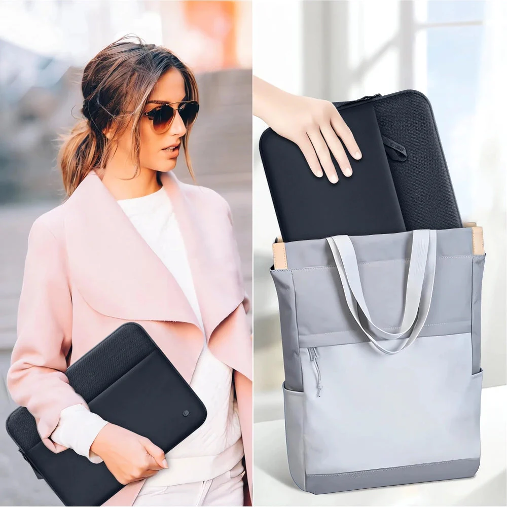 Universal Laptoptasche bis zu 13"-14", Tech-Protect Sleeve, Dunkelblau - Image 13