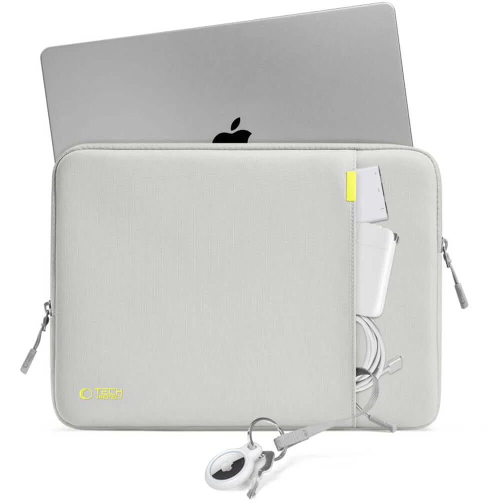 Universal Laptoptasche bis zu 15-16", Tech-Protect Defender, Grau - Image 5