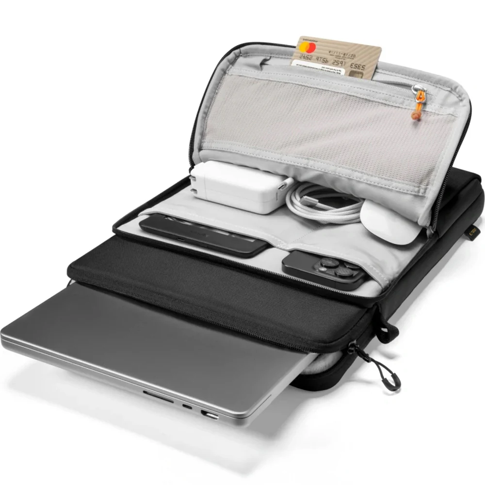 Universal Laptoptasche bis zu 15"-16", Tech-Protect Defender VR, Schwarz - Image 5
