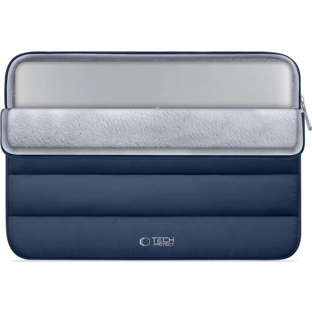 Universal Laptoptasche bis zu 15"-16", Tech-Protect Fluffy, Dunkelblau