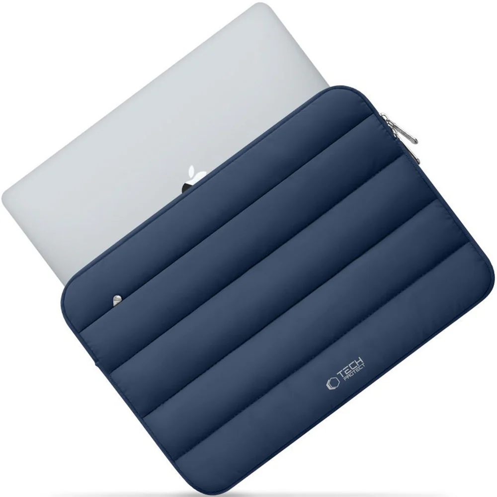 Universal Laptoptasche bis zu 15"-16", Tech-Protect Fluffy, Dunkelblau - Image 6
