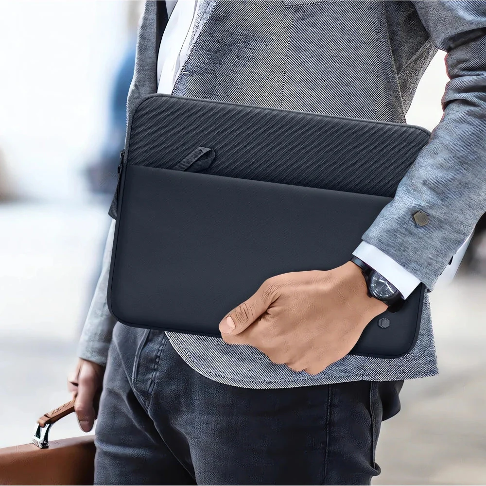 Universal Laptoptasche bis zu 15"-16", Tech-Protect Sleeve, Dunkelblau - Image 14