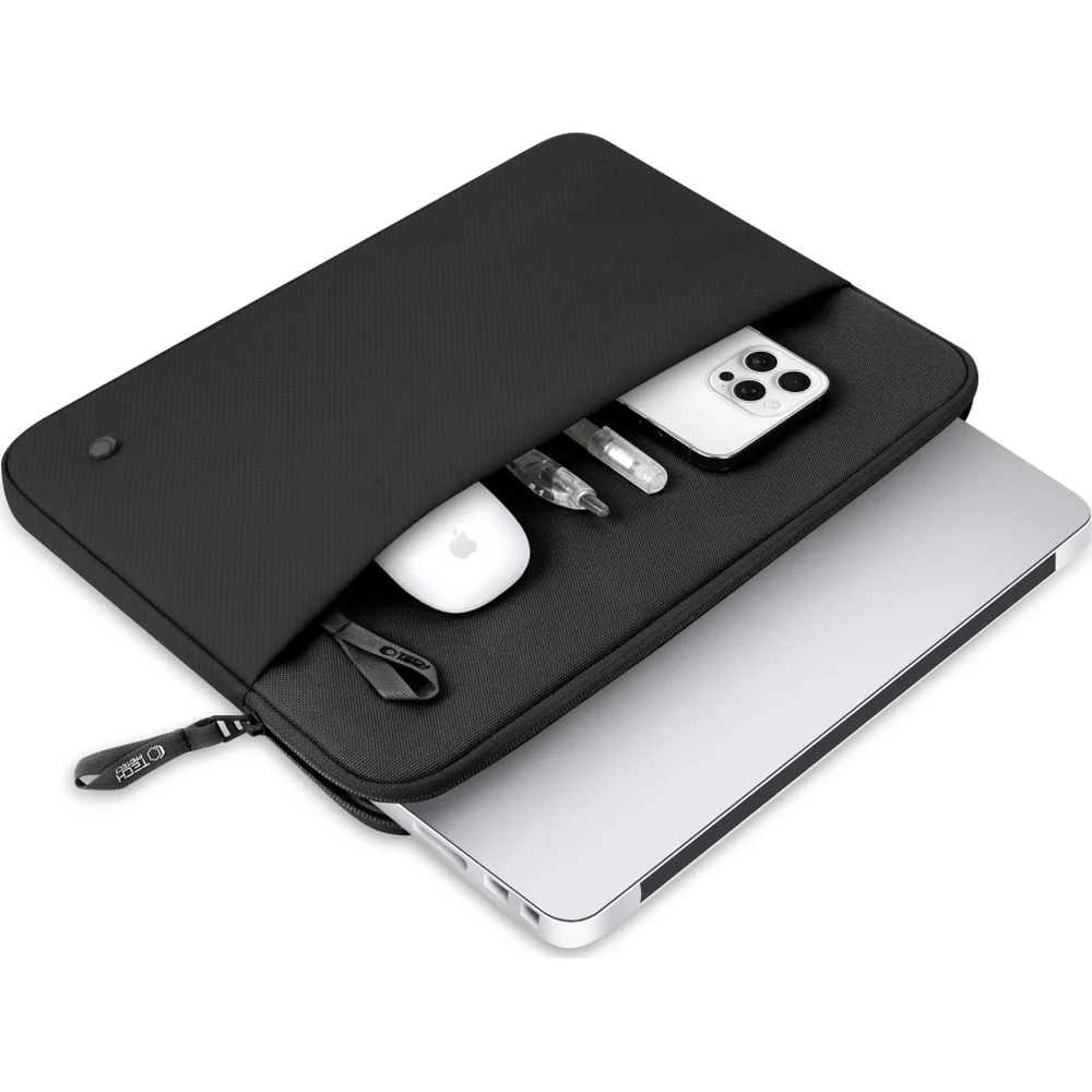 Universal Laptoptasche bis zu 15"-16", Tech-Protect Sleeve, Schwarz - Image 5