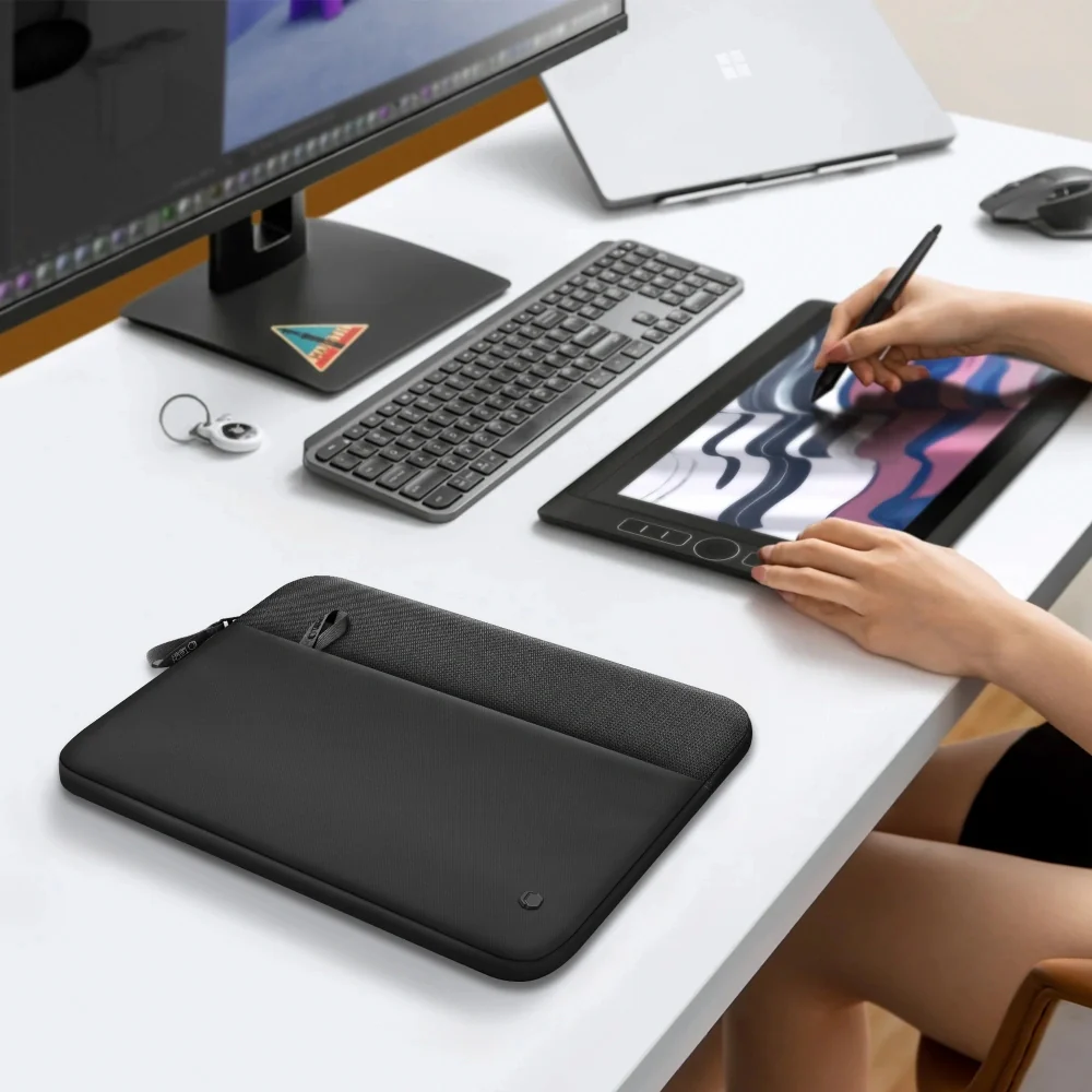 Universal Laptoptasche bis zu 15"-16", Tech-Protect Sleeve, Schwarz - Image 8