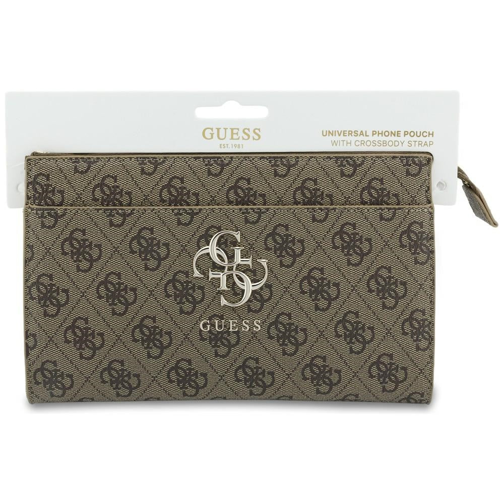 Universaltasche / Schuber 21 x 13,5 x 3,5 cm, Guess Phone Pouch, Brown - Image 7