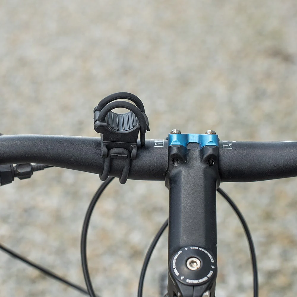 Universelle Fahrradhalterung für Taschenlampe am Lenker, Vayox VA0076, Schwarz - Image 2