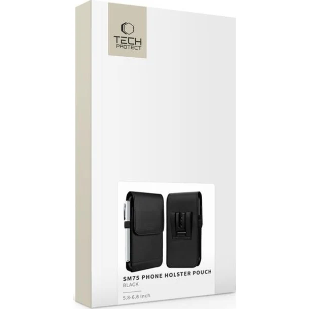Universelle Tasche Tech-Protect SM75 Universal Phone Pouch 5,8" - 6,8“, Schwarz - Image 5