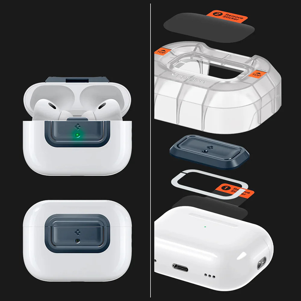 Verschluss für Hülle Spigen Lock Fit M für AirPods Pro 2 / 1, Dunkelblau - Image 12