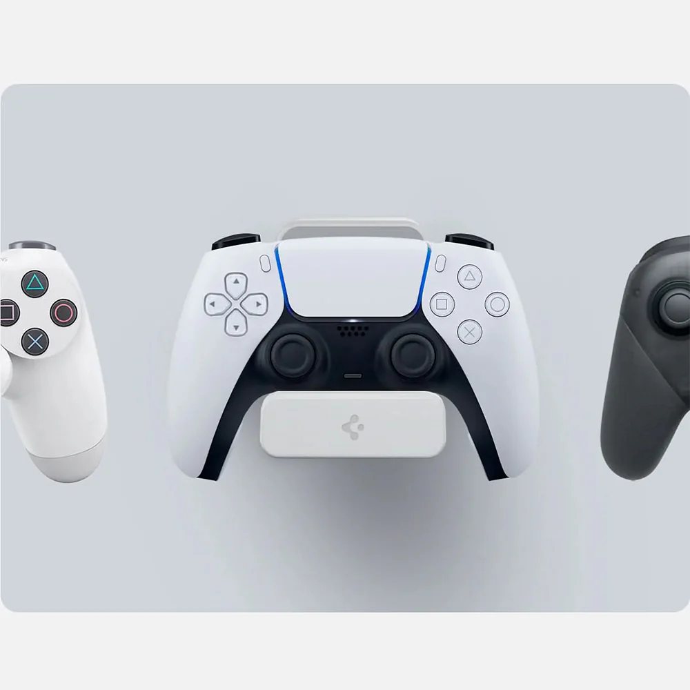 Wandhalterung für Controller Spigen Mount Wall Stand für PlayStation 5 / 4, Xbox One / Series X / S, Nintendo Switch Pro Controller, 2 Stück, Weiß - Image 13