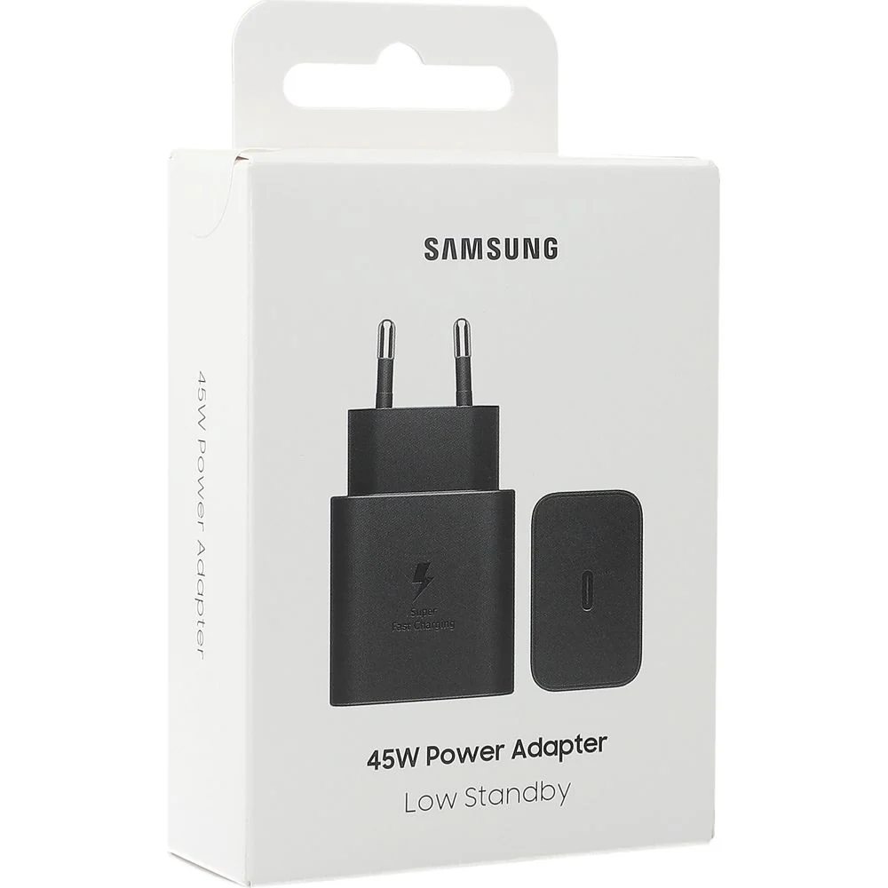 Wandladegerät GaN USB-C 45W, PD, PPS, Samsung Power Adapter, Schwarz - Image 4