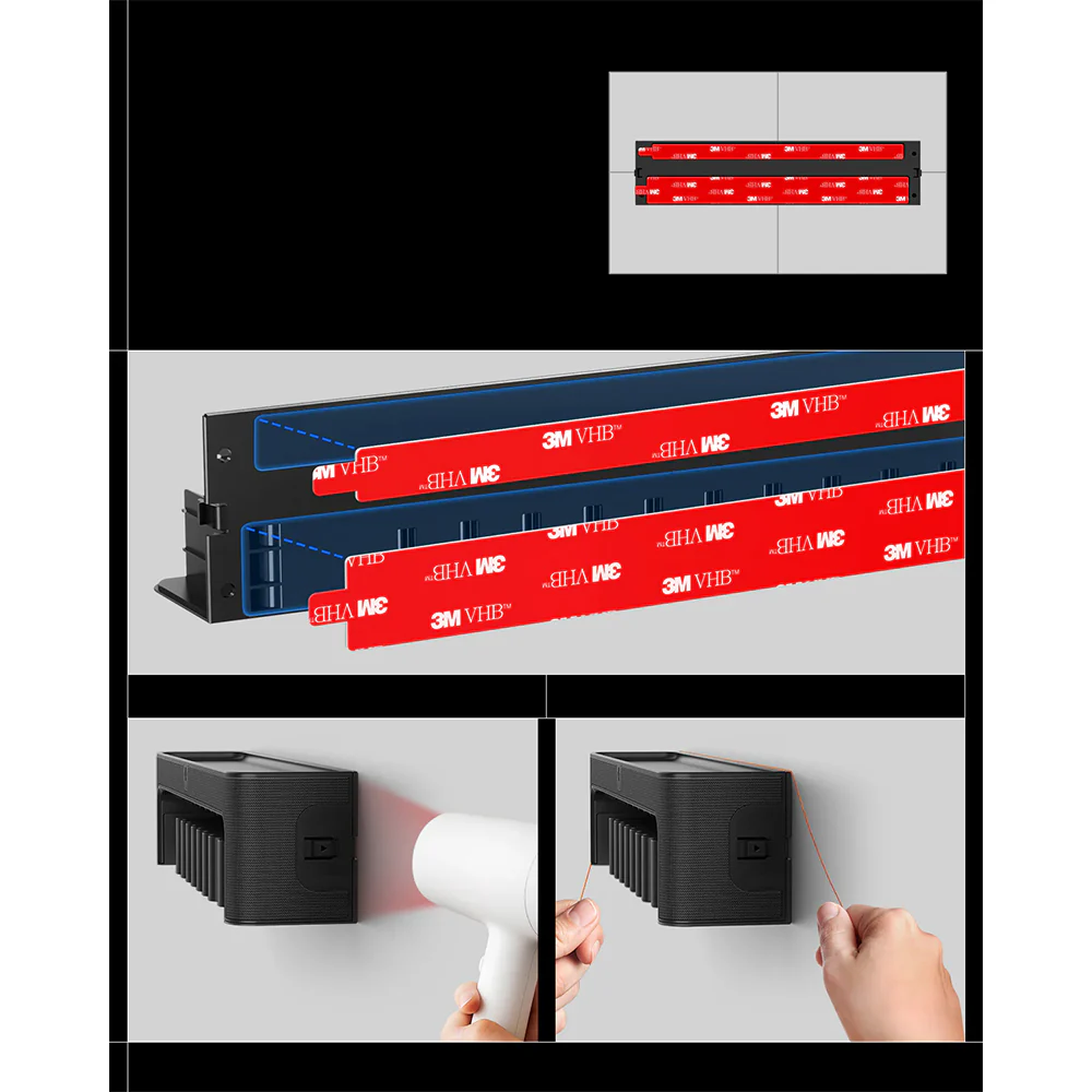 Wandorganizer für Uhrenarmbänder und Smartwatch-Armbänder, Spigen Band Organizer S341, Schwarz - Image 7