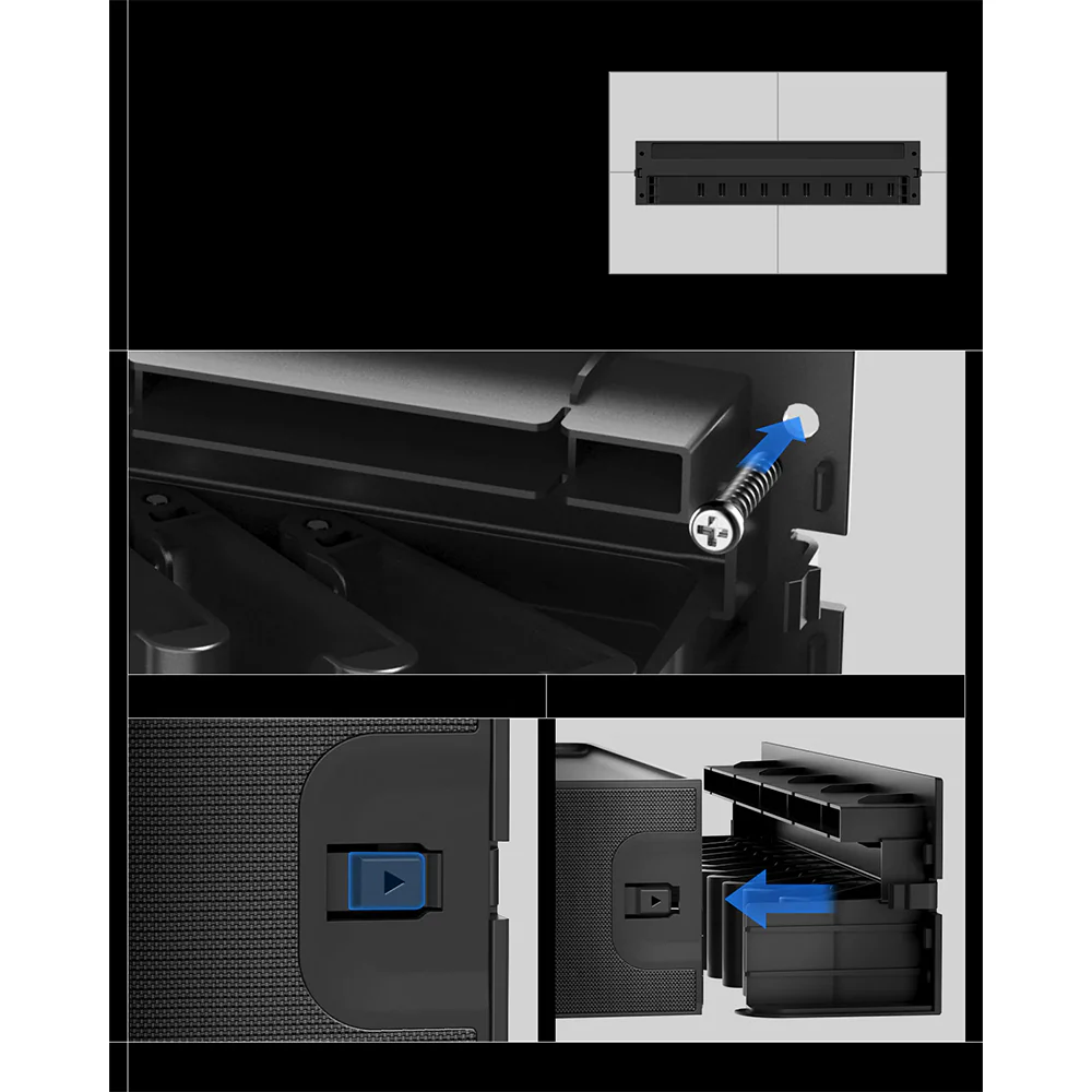 Wandorganizer für Uhrenarmbänder und Smartwatch-Armbänder, Spigen Band Organizer S341, Schwarz - Image 8