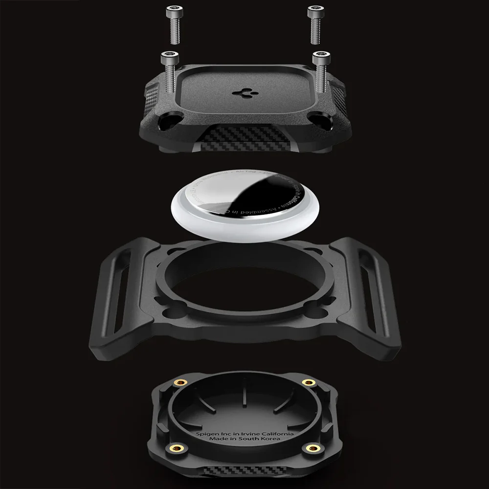 Wasserdichte Hülle IP68 für Apple AirTag, Spigen Tough Armor Pet Collar, Schwarz - Image 6