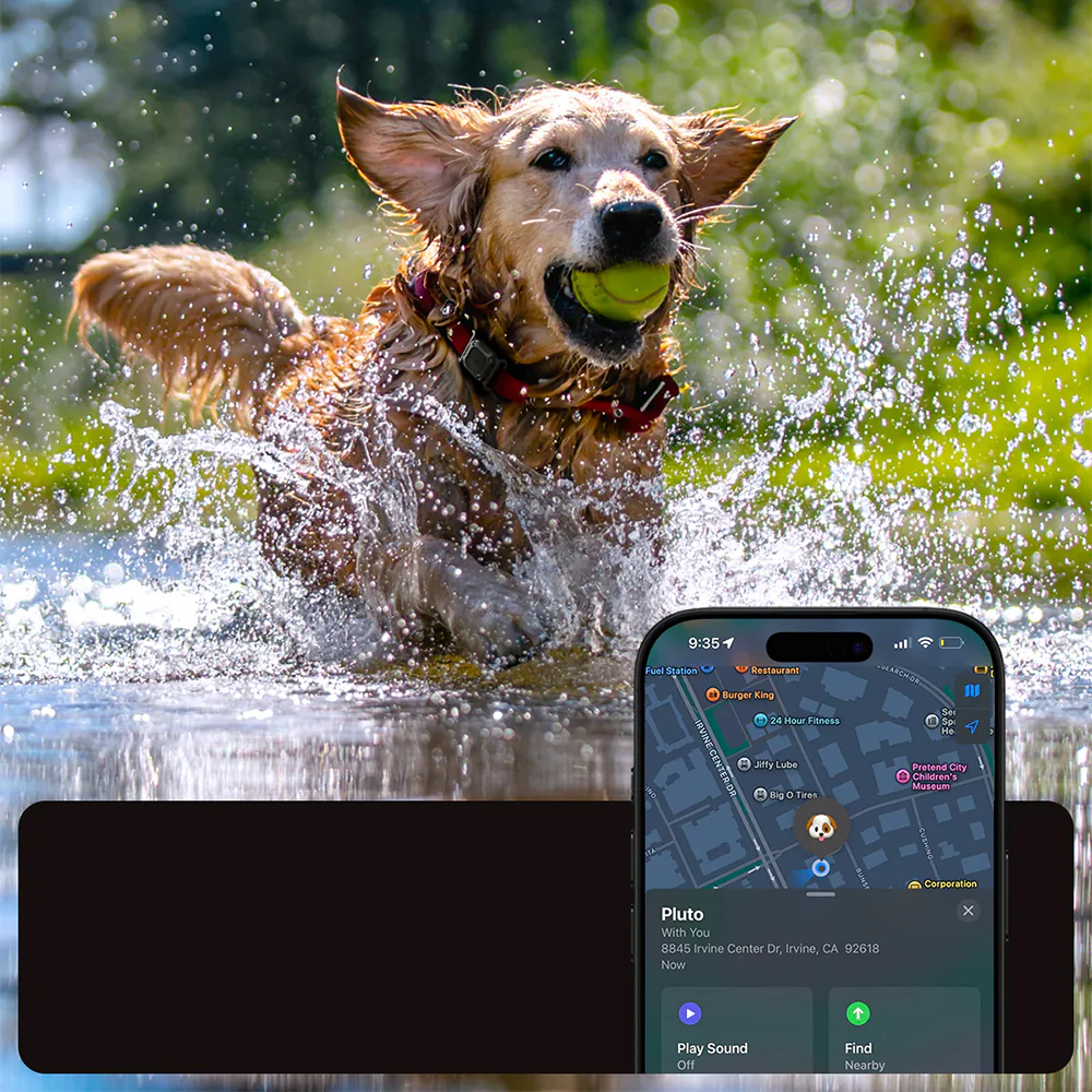 Wasserdichte Hülle IP68 für Apple AirTag, Spigen Tough Armor Pet Collar, Schwarz - Image 8