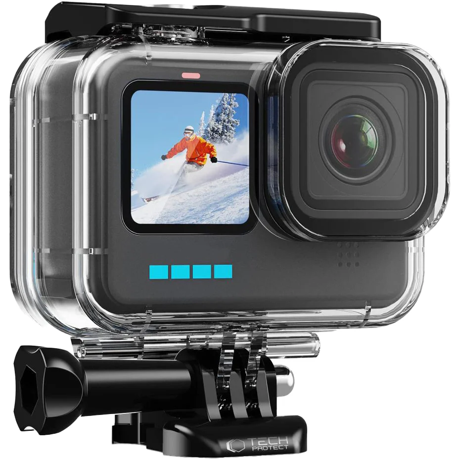 Wasserdichtes Gehäuse für GoPro Hero 9 / 10 / 11 / 12 / 13, Tech-Protect GA200 Waterproof Case, Transparent