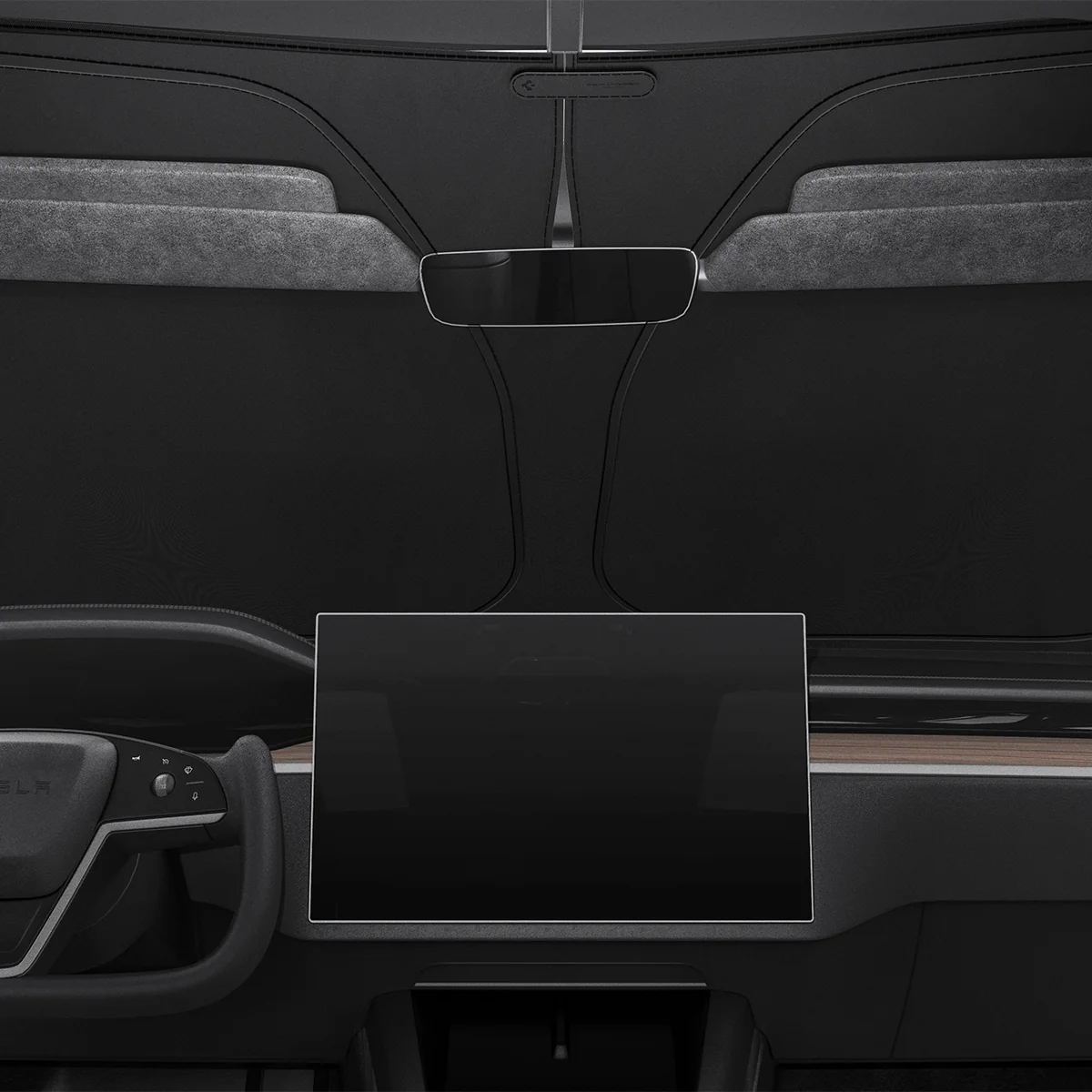 Windschutzscheiben-Sonnenblende für Tesla Model X, Spigen Car Front Windshield Sunshade - Image 12